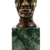 Martin Klein Bronze Figure - Head With Relief-Like Female Nudes - M. Klein Erotic Nudes - Vienna Bronze