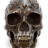 Alfred Stevens Tribal Skull - Tattoo Skull - Skull Bronze Figurine - Stevens Contemporary Art