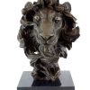 Miguel Fernando Lopez (Milo) Animal Bronze - Abstract Lion'S Head - Contemporary Art Milo Animal Sculptures