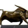 Miguel Fernando Lopez (Milo) Modern Animal Sculpture - Strong Bull - Signed Milo Animal Sculptures