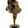 Fernando Botero Bronze Figurine - Ballerina With Leg Up - Sign. Fernando Botero Contemporary Art