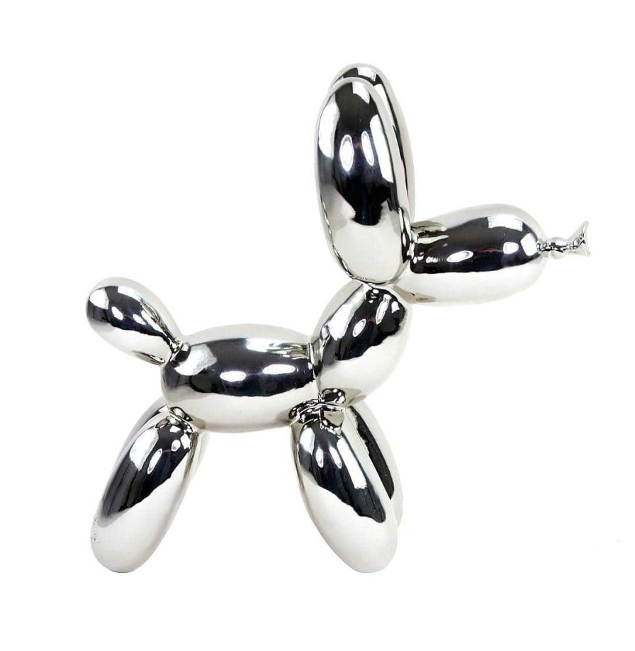 Kunst & Ambiente Balloon Dog - Silver - Signed - Contemporary Bronze Contemporary Art