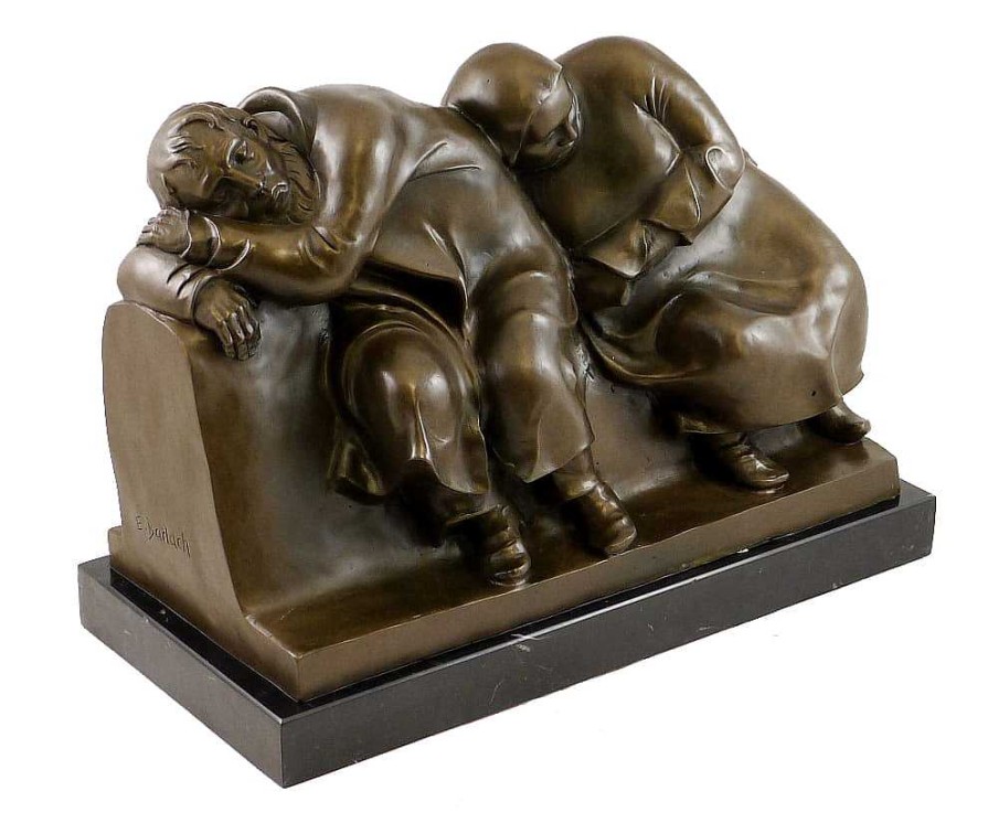 Ernst Barlach Modern Bronze Sculpture - Sleeping Drifters - Ernst Barlach Contemporary Art