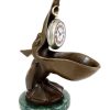 Kunst & Ambiente Art Deco Clock Stand - Pelican Model - Signed By Verler Art Deco Figurines