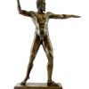 Bertel Thorvaldsen Mythology Bronze Sculpture - Zeus - Signed B. Thorvaldsen Greek Statues