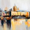 Kunst & Ambiente Modern Art Canaletto Silhouette Dresden Ii - Oil Painting On Canvas - Martin Klein Oil Painting