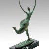 Miguel Fernando Lopez (Milo) Modern Art Bronze - Abstract Running Nude - Milo Signed Contemporary Art