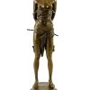 Kunst & Ambiente Erotic Bronze Figure - Girl With Riding Corp - Sign. Bruno Zach Erotic Nudes - Vienna Bronze