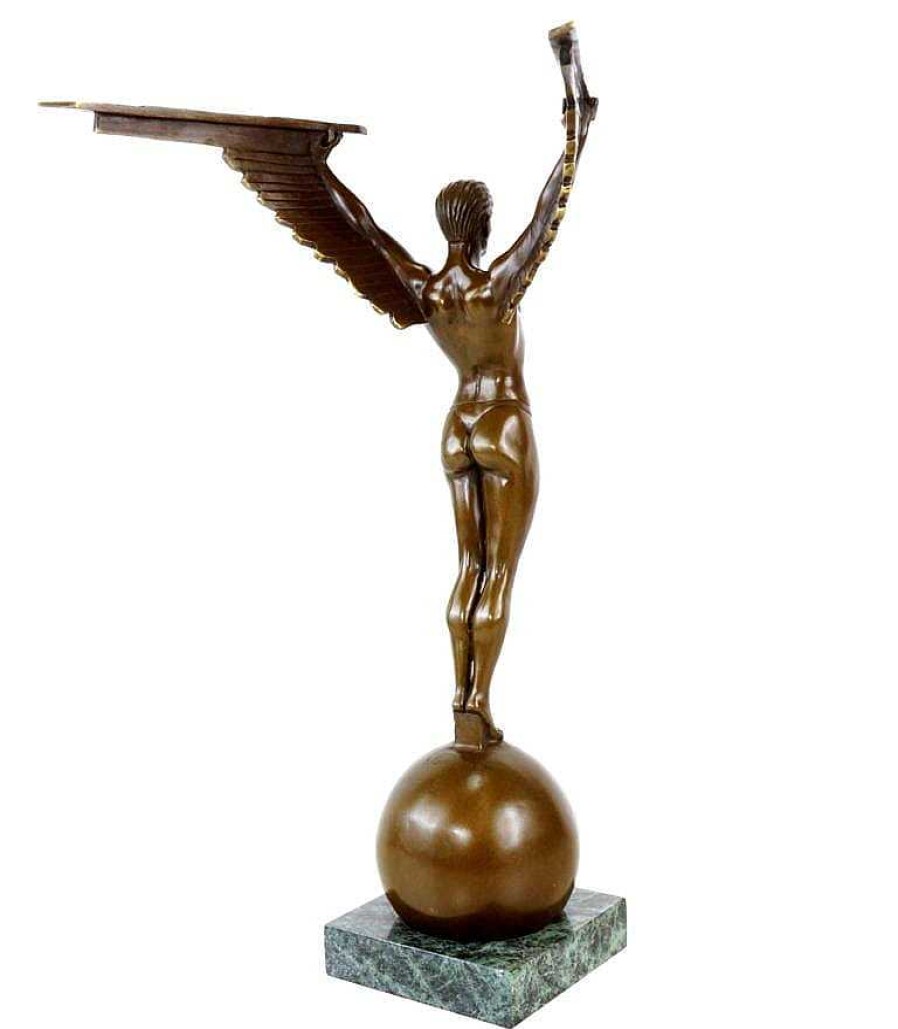 Amedeo Gennarelli Icarus Bronze Sculpture - Signed Gennarelli - Art Deco Art Deco Figurines