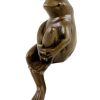 Franz Bergmann Vienna Bronze Funny Figure - Sitting Frog - Bergmann Vienna Erotic Nudes - Vienna Bronze