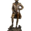 Miguel Fernando Lopez (Milo) George Washington Statue - Bronze Figurine - Signed Milo Military Statues