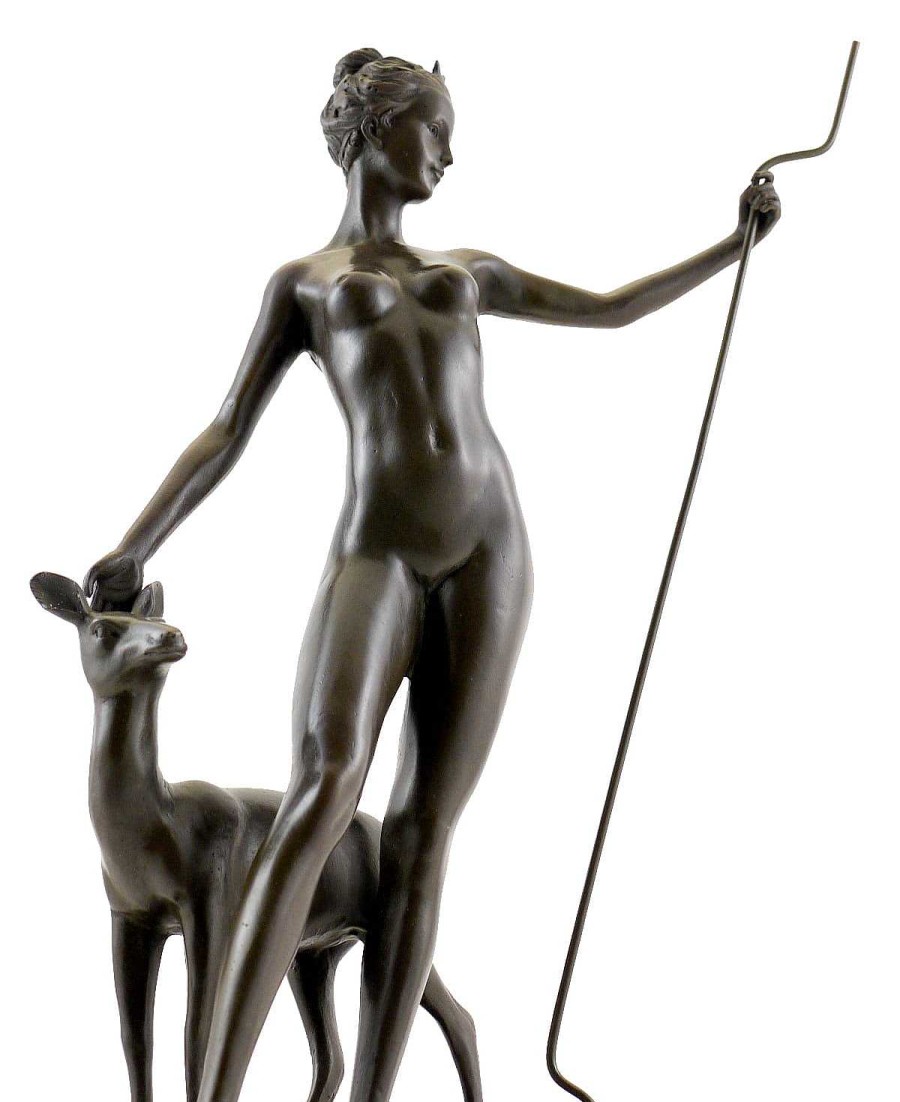 Edward McCartan Bronze Sculpture By Edward Mccartan - Diana And Doe - Signed Contemporary Art