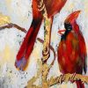 Martin Klein The Bird Wedding - Oil Painting On Canvas - Martin Klein Oil Painting