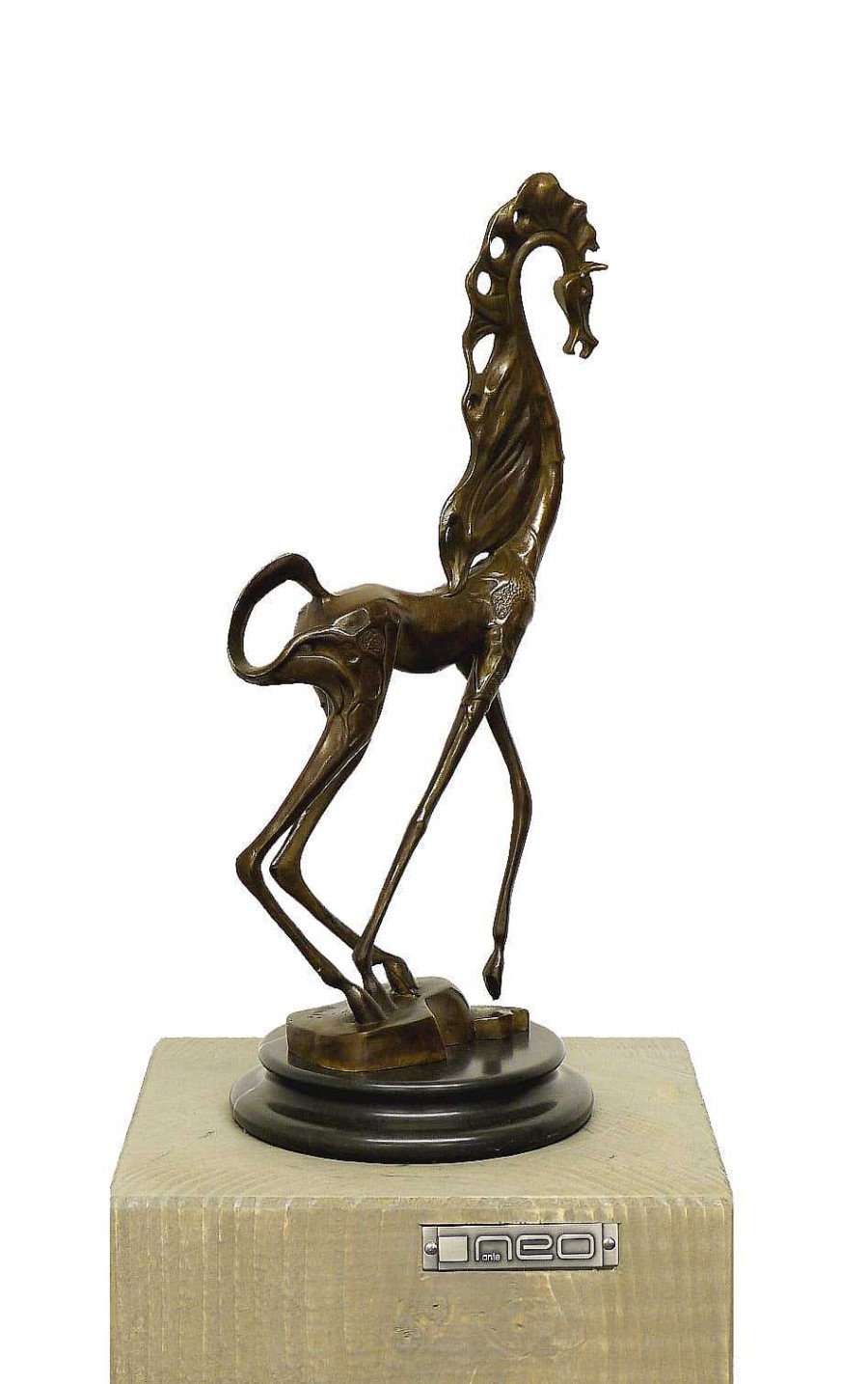 Salvador Dalí Abstract Animal Sculpture - Horse - Homage To S. Dali, Signed Contemporary Art