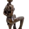 Kunst & Ambiente Erotic Nude - Bondage Girl Gina Bound To A Stool - Patoue Erotic Nudes - Vienna Bronze