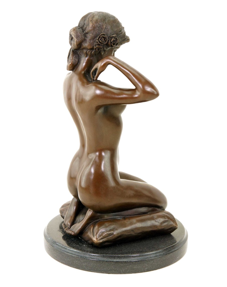 Paul Ponsard Art Nouveau Nude Bronze - New Necklace - Signed Paul Ponsard Erotic Nudes - Vienna Bronze