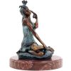 Miguel Fernando Lopez (Milo) Erotic Bronze Figurine - Sexy Girl Sarah On The Phone - Signed Milo Erotic Nudes - Vienna Bronze