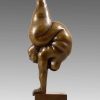 Miguel Fernando Lopez (Milo) Exciting Nude Bronze Figure - Woman Doing Handstand - By Milo Contemporary Art