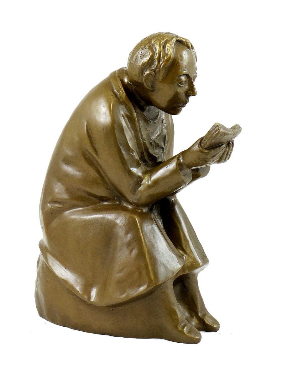 Ernst Barlach Modern Art Bronze - The Book Reader - 1936, Signed Ernst Barlach Contemporary Art