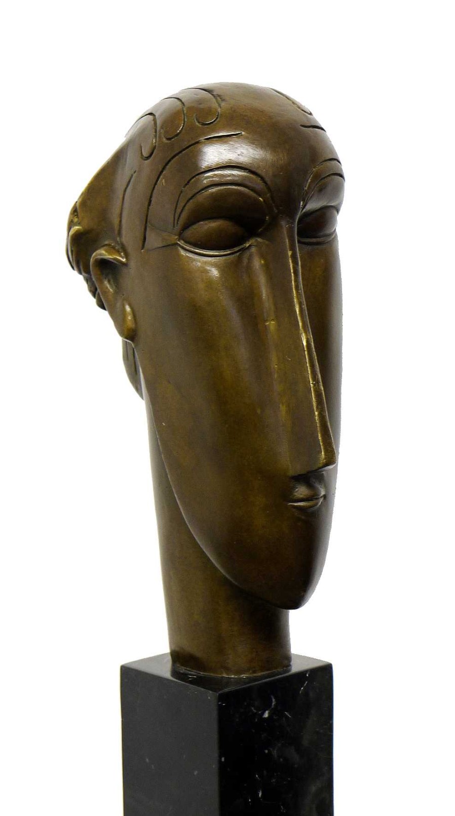 Amedeo Modigliani Modern Sculpture - Woman'S Head (1912) - A. Modigliani Contemporary Art