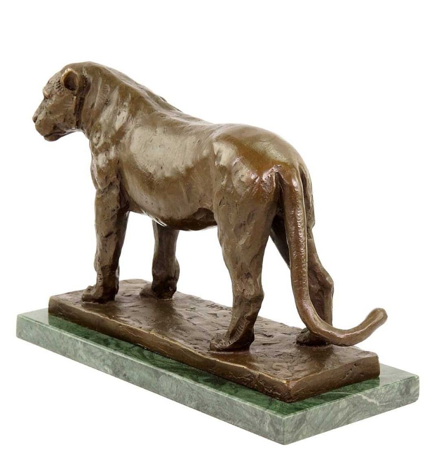 Rembrandt Bugatti Nubian Lioness - Signed Rembrandt Bugatti - Limited Animal Bronze Animal Sculptures