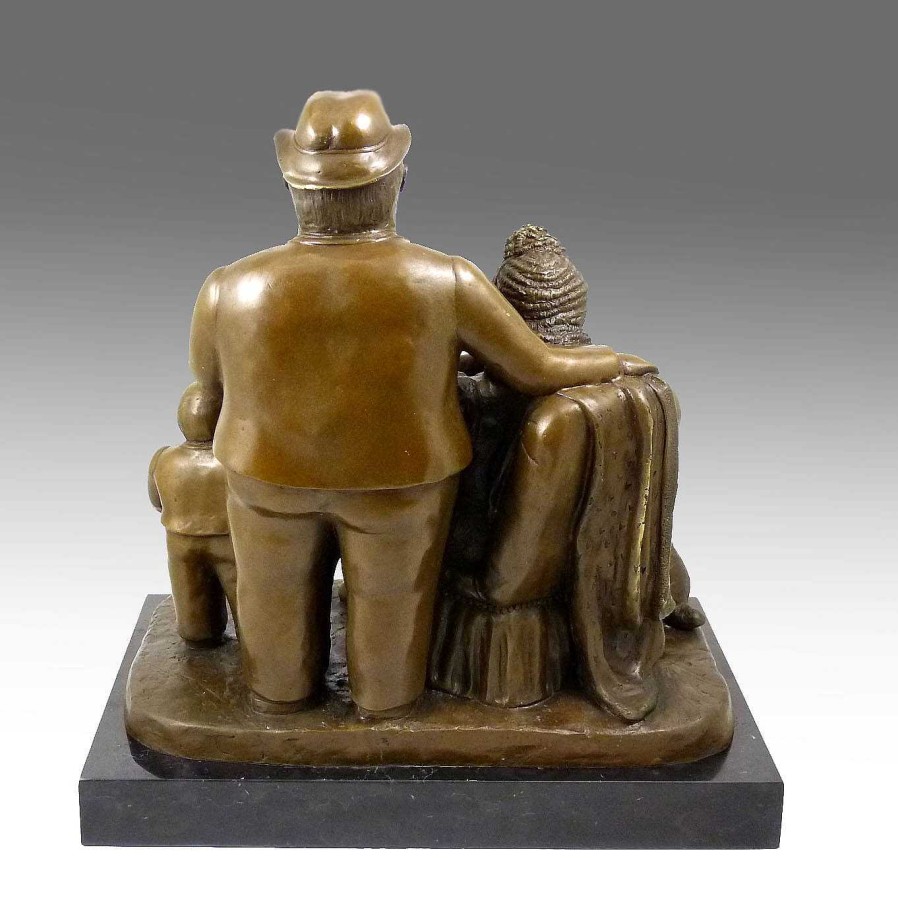 Fernando Botero Modern Sculpture - Family - Signed By Botero Contemporary Art