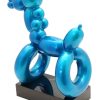 Kunst & Ambiente Blue Fiberglass Figure - Balloon Dog - Tribute To Jeff Koons Contemporary Art