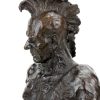 Kunst & Ambiente Limited Indian Sculpture - Iroquois - Indian Bronze Warrior Military Statues