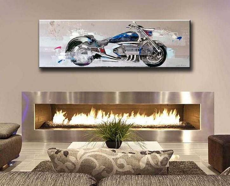 Martin Klein Modern Art Harley - Acrylic Painting - Martin Klein Oil Painting