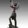 Carl Kauba Bronze Sculpture - Native American Chieftain - From Carl Kauba Greek Statues