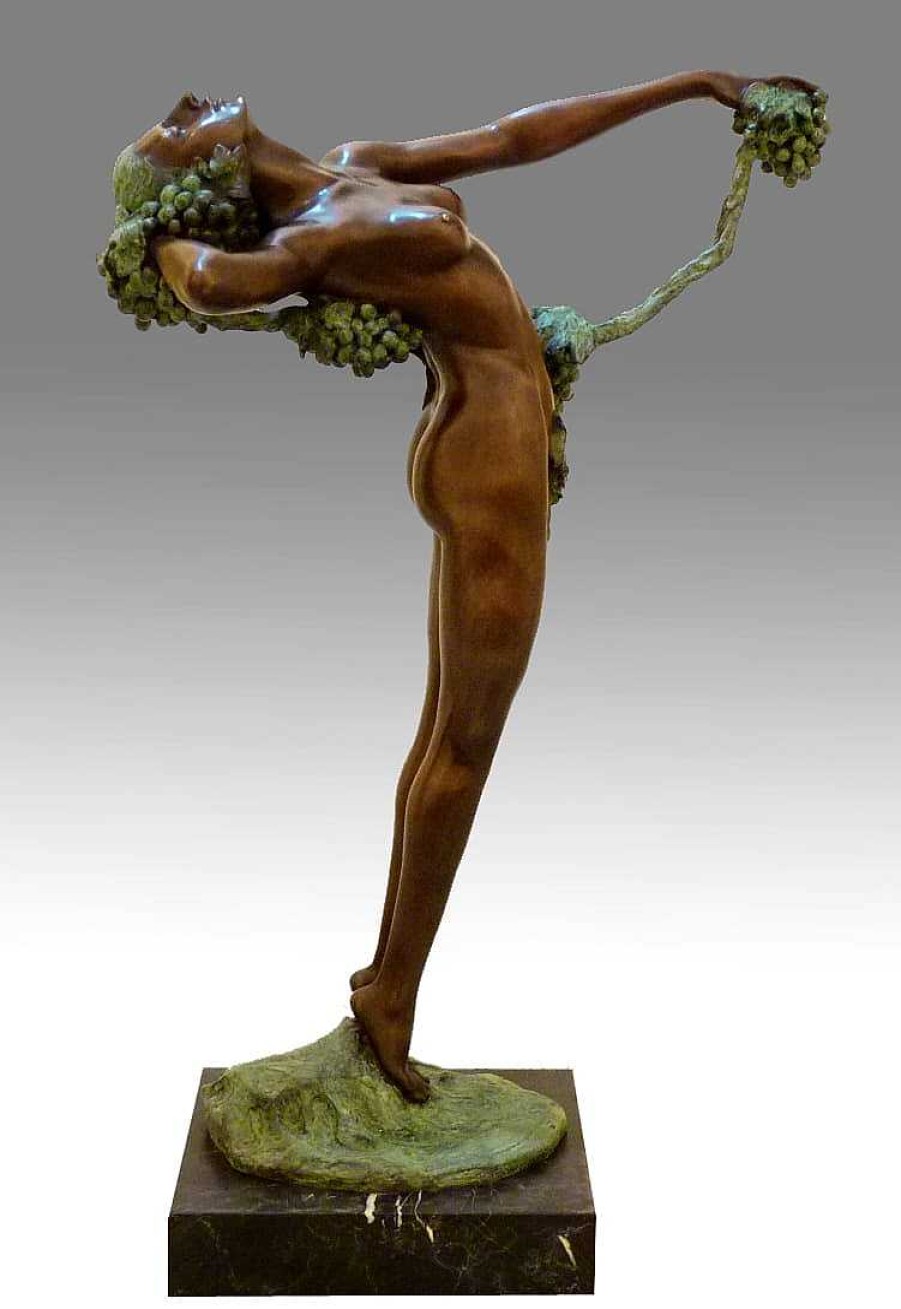 Harriet Frishmuth Large Bronze Sculpture - The Vine (1921) - Harriet Frishmuth Garden Statues