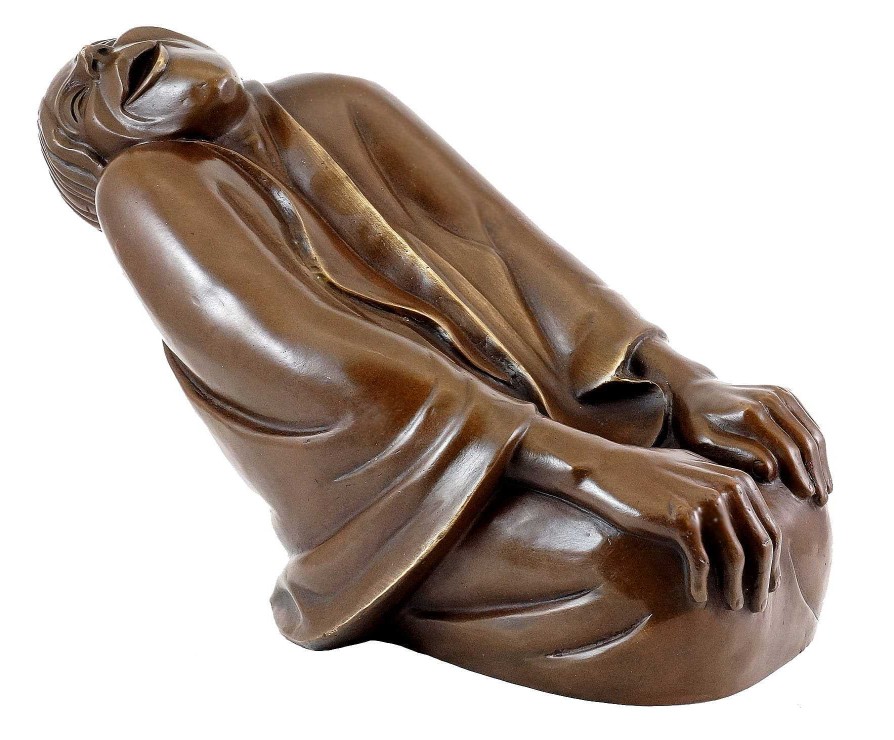 Ernst Barlach Bronze Figure - Laughing Old Woman (1937) - Ernst Barlach Contemporary Art