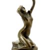 Kunst & Ambiente Art Nouveau Nude Bronze - Nude Woman On The Rock- Sig. Moren Erotic Nudes - Vienna Bronze