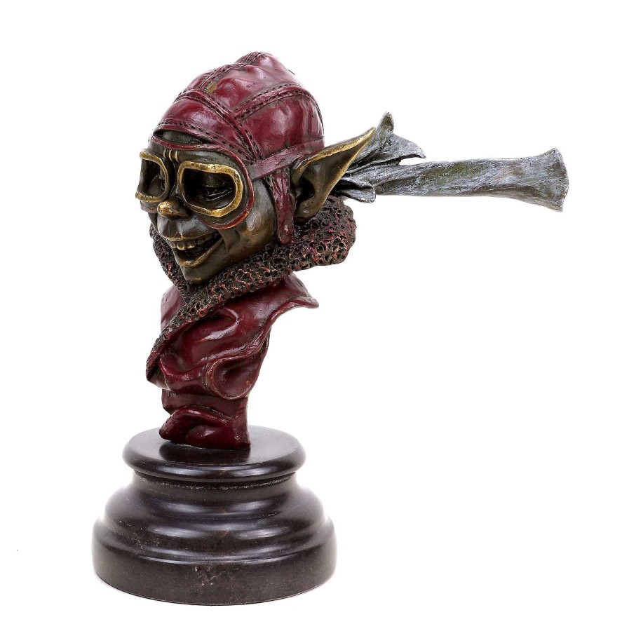 Martin Klein Berti The Crashed Pilot - Martin Klein - Goblin Figurine - Fantasy Statue Contemporary Art