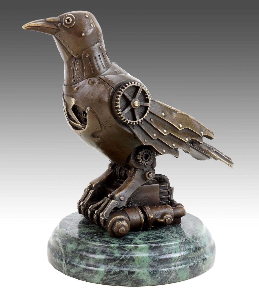 Martin Klein Steam Punk Figurine - Bronze Bird - Contemporary Art - Martin Klein Contemporary Art