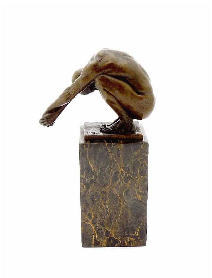 Miguel Fernando Lopez (Milo) Abstract Bronze Sculpture - Dive - Signed Milo Contemporary Art