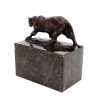 Rembrandt Bugatti Walking Panther (1904) - Signed Bugatti - Bronze Animal Figurine Animal Sculptures