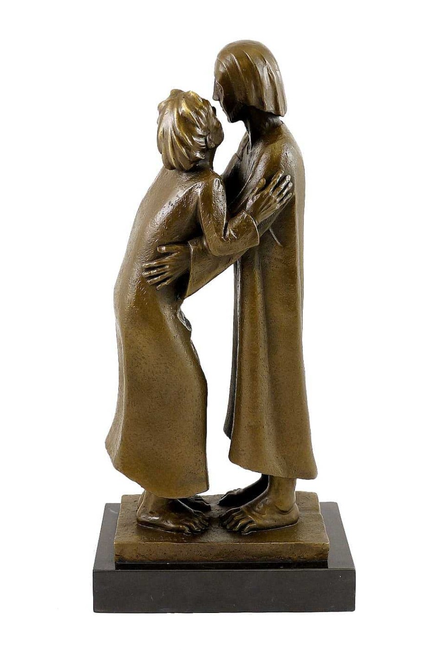 Ernst Barlach Modern Bronze Statue - The Reunion - 1930 - Ernst Barlach Contemporary Art