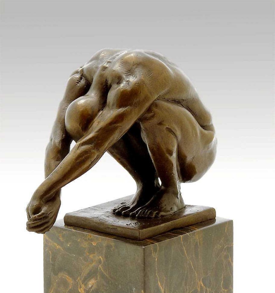 Miguel Fernando Lopez (Milo) Abstract Bronze Sculpture - Dive - Signed Milo Contemporary Art