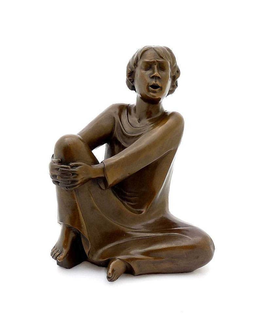 Ernst Barlach Modern Bronze - The Singing Man (1928) - Ernst Barlach Contemporary Art