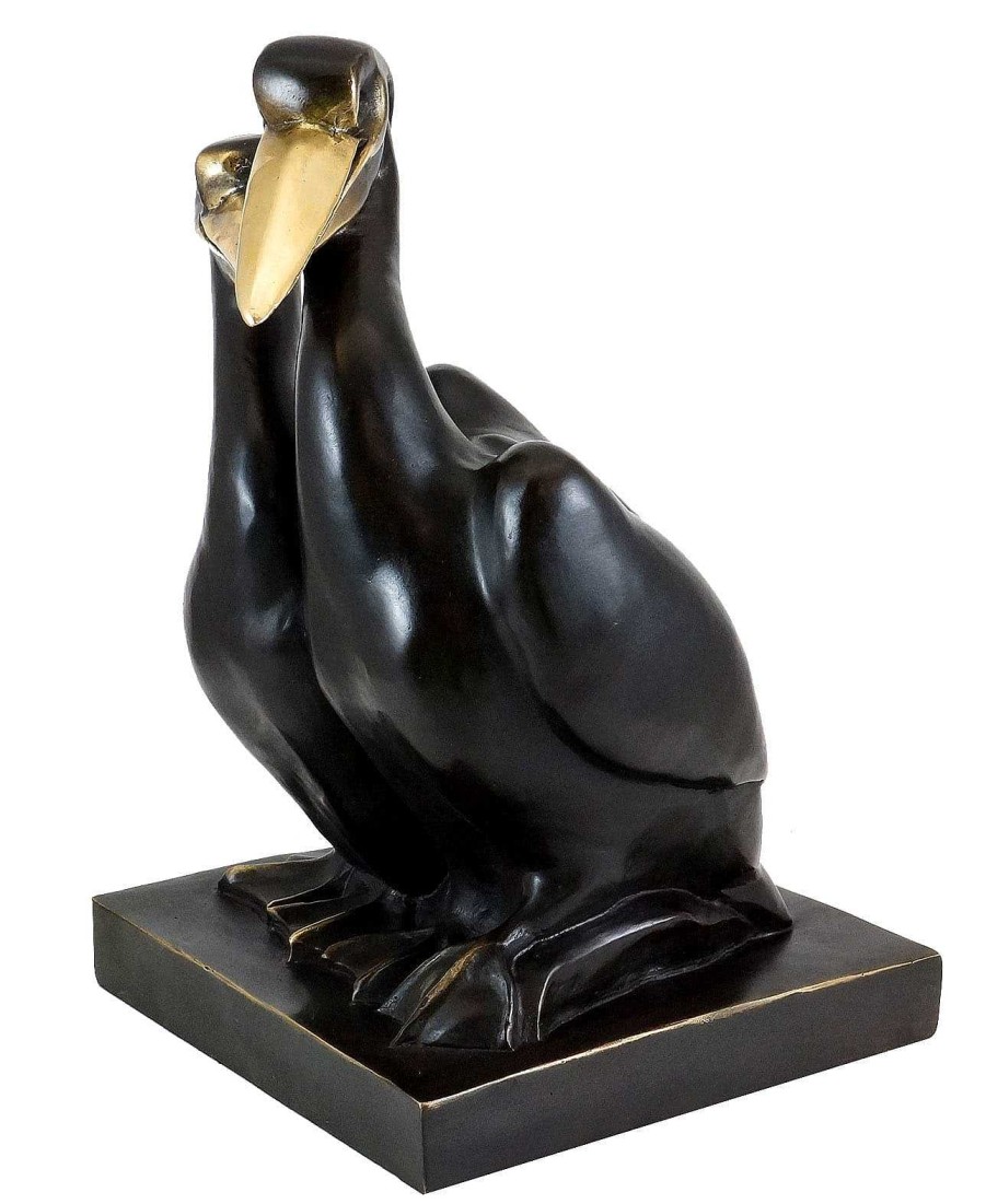 Alex Kelety Art Deco Bronze Figurine - Two Pelicans - Alexandre Kelety Art Deco Figurines