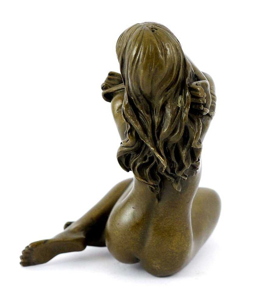 Miguel Fernando Lopez (Milo) Erotic Art / Vienna Bronze Statue - Striptease - Signed By Milo Erotic Nudes - Vienna Bronze