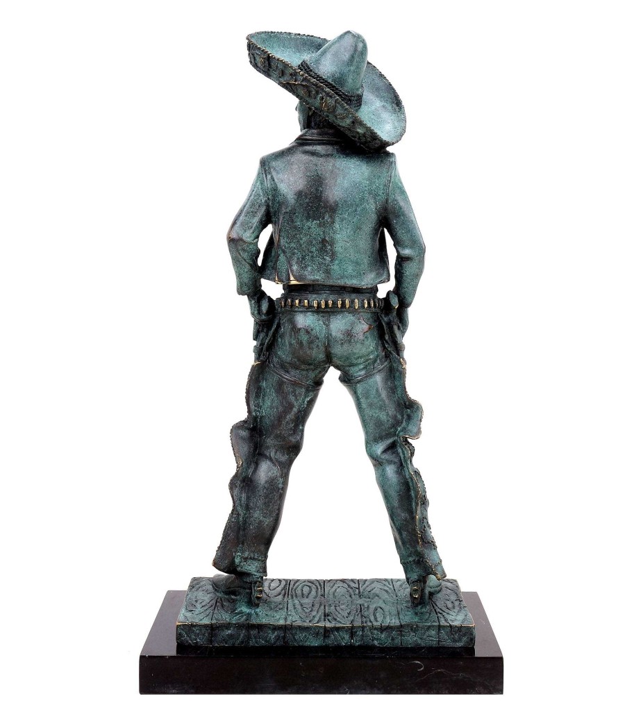 Martin Klein Bronze Figurine - Mexican Cowboy - Charro - Signed Martin Klein - Gaucho Figurine Contemporary Art