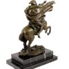 Kunst & Ambiente Bronze Figure - Napoleon On Horseback - Signed Claude Military Statues