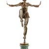 Demétre Haralamb Chiparus Art Deco Bronze Sculpture - Revue Dancer - Signed Chiparus Art Deco Figurines