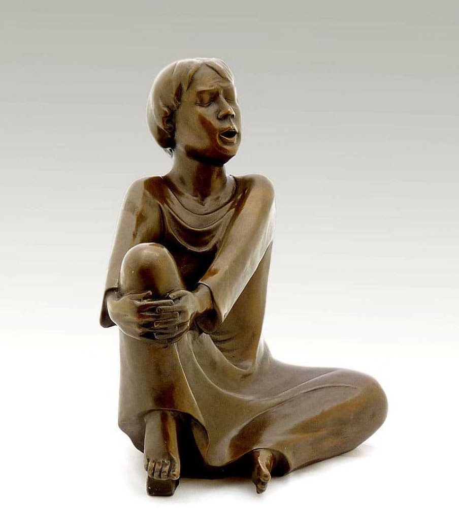 Ernst Barlach Modern Bronze - The Singing Man (1928) - Ernst Barlach Contemporary Art