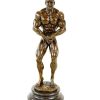 Miguel Fernando Lopez (Milo) Bronze Bodybuilder Figurine Arni - Trophy - Signed Milo Sports Trophies