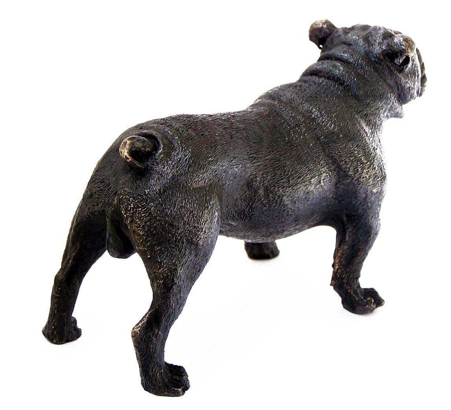 Kunst & Ambiente Little British Bulldog Bronze - Animal Vienna Bronze Animal Sculptures