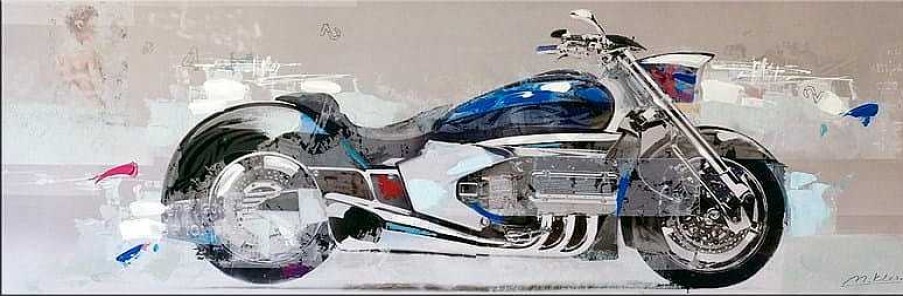 Martin Klein Modern Art Harley - Acrylic Painting - Martin Klein Oil Painting