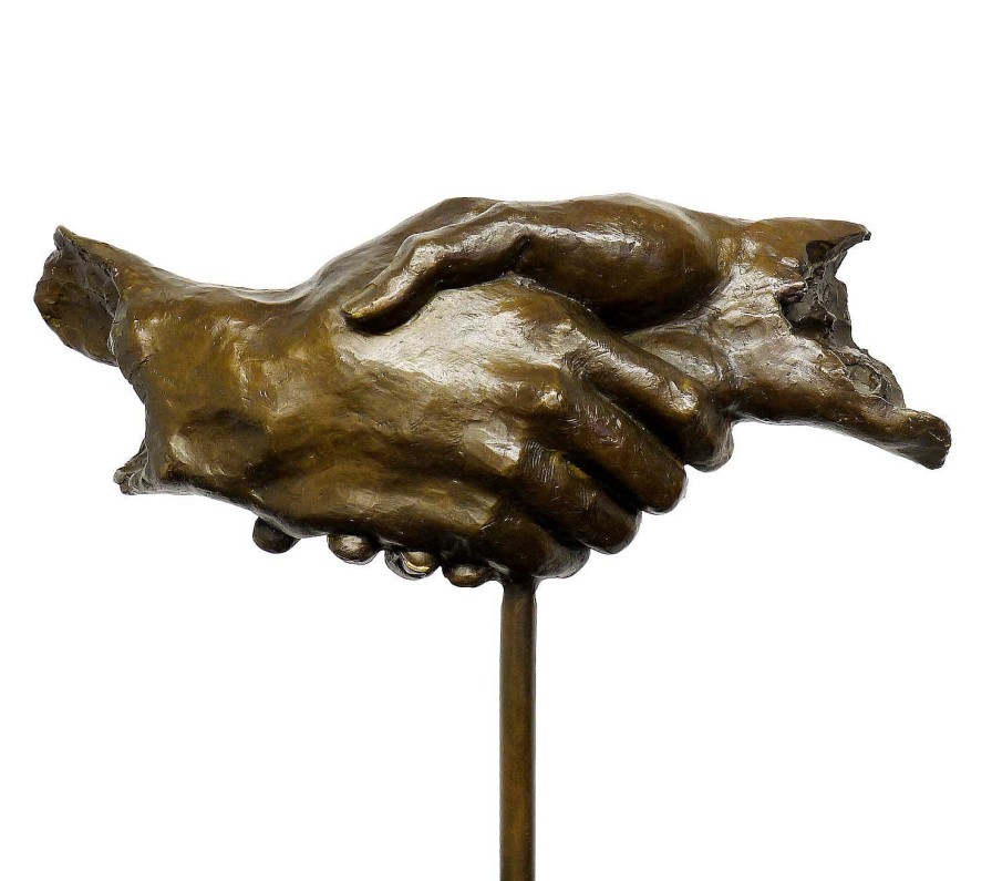 Salvador Dalí Friendship - Modern Art Bronze Homage To Salvador Dali, Signed Contemporary Art